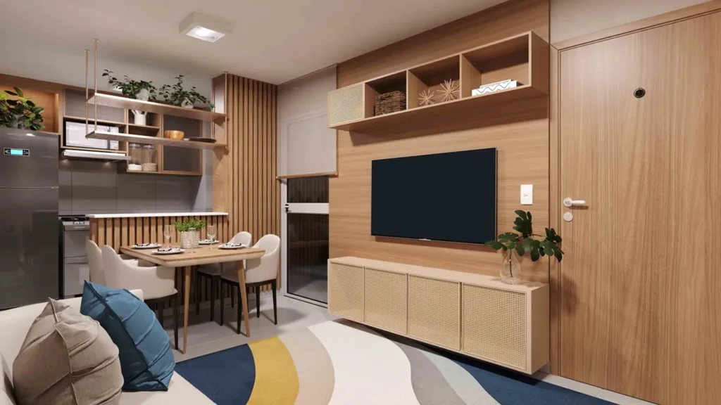 Sala e Cozinha Integrada