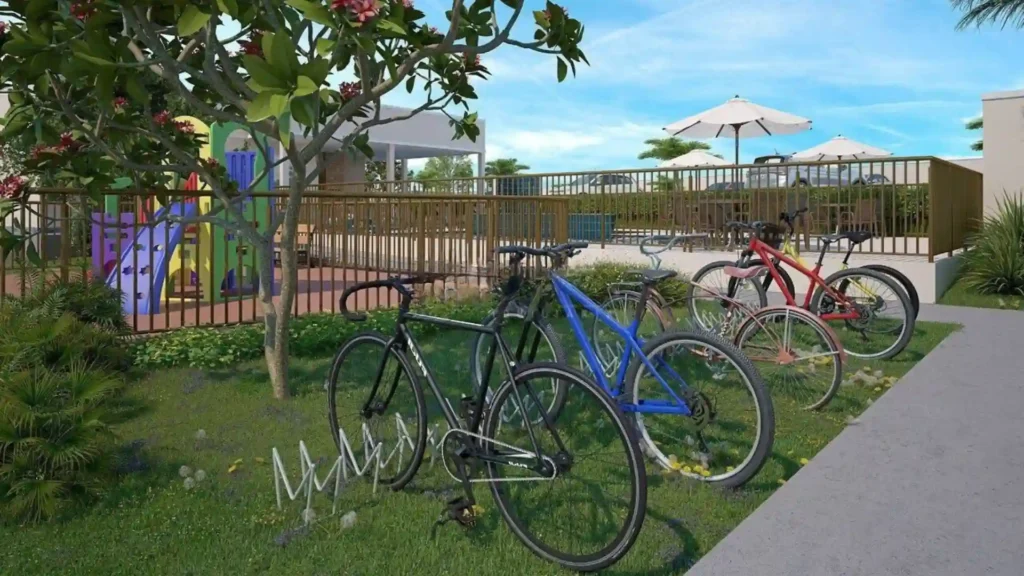 Bicicletário<br>coberto